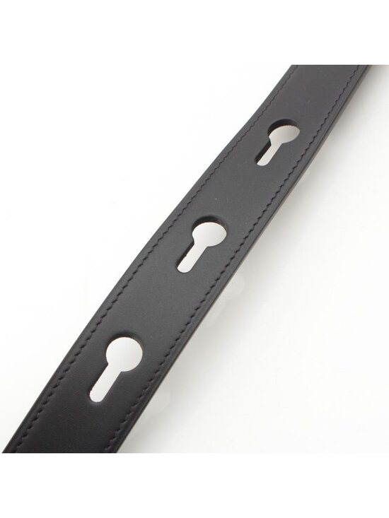 Loewe Leather Embossed Logo Belt Black